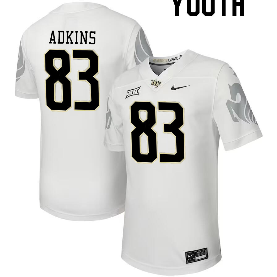 Youth #83 Reece Adkins UCF Knights Big 12 Conference College Football Jerseys Stitched-Black